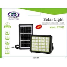 Everton Rt-918 Şarjlı 100w Solar Panelli Projektör Led Metalik Gri