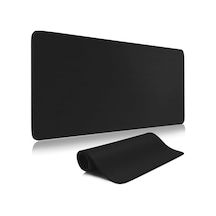 Süper Kalite 90x40 Büyük Boy Xxl Mouse Pad Kauçuk Alt Taban, Yumuşak Kumaş Oyuncu Mousepad, Bilgisayar Ve Dizüstü Bilgisayar Uyumlu 90 40 Mouse Pad Düz Siyah