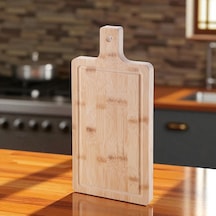 Kalın Bambu Kesme Tahtası - Büyük Boy Antibakteriyel Yıkanabilir Doğrama Tahtası 40x20x2.5cm Diğer
