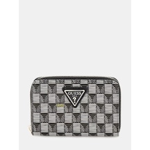 Guess G Wave Geometrik Desenli Kadın Cüzdan Swjt9344140 Siyah