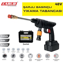 Carub Oto Yıkama Tabancası Şarjlı Ve Yüksek Basınçlı Bahçe Sulama Tabancası Çantalı