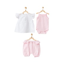 Dear Enika Andywawa Kız Bebek Ördek Desenli 3lü Alt Üst Takım Ac21795r 001