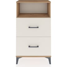 Arges Komodin Tek Raflı 2 Çekmeceli 60x30x106 Çam-aytaşı Atlas Çam