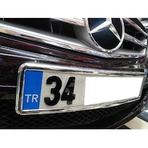 Yeni Nesil Krom Plakalık 2 Adet Krom Plaka Altlığı 534230173