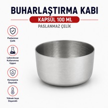 Buharlaştırma Kabı - Kapsül 100 Ml Paslanmaz Çelik
