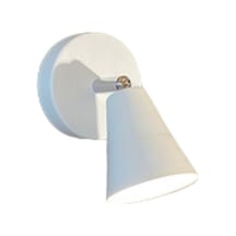 Rsylight Metal Mafsallı Beyaz Spot 180 Derece Armatür Aplik Günışığı Led Ampullü Beyaz