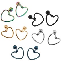 Homyl 10 Adet 16g Yıldız Şekli Küpe Dil Çok Renkli