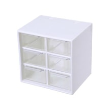 Beyaz Çeşitli Eşyalar Kutusu Çok Amaçlı İnce İşçilik Pp İyi Masaüstü Makyaj Organizatör Ofis İçin Kırtasiye Depolama Beyaz