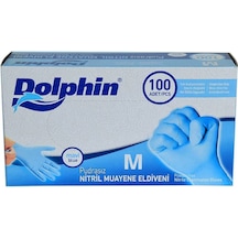 Pudrasız Mavi Nitril Eldiven Orta Boy M 100 Lü Paket