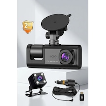 3 Kameralı Araç Kamerası Geri Görüş Kameralı Park Destekli Dashcam