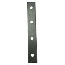 Cateksss Mobilya Dolap Bağlantı Sabitleme Düz Demir Gönye No:19 16x2x110 Mm - 28 Li Paket Gri