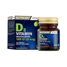 Vitals D3 Vitamini 1000uı 25mcg İçeren Takviye Edici Gıda 120 Tablet