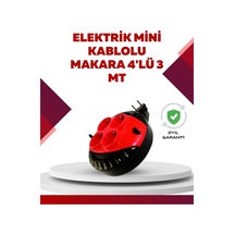 Ers Kırmızı Renk 3 Metre 4 Lü Kablolu Priz Makarası Diğer