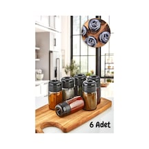 Jasper Jpr-00101 245 Ml Black 6 Adet Cam Baharatlık Biberlik