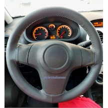 Opel Corsa Uyumlu Dikmeli Direksiyon Kılıfı Soft Gri Renk