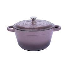 Lava Döküm Yuvarlak Tencere Döküm Demir Kapak New Heritage Serisi Çap(Ø)26cm.