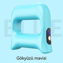 Lyon Fasya Tabancası Masajı Professional El Titreşim Yağma Yakma Fasya Halkalı Kas Sarsını Masajı Yoga Halkalı Mavi Mavi