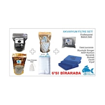 Sump Ve Dış Filtre Malzeme Bakım Seti, Seramik, Elyaf, Karbon, Zeolit, Sünger, Bioball