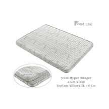 Onlıne-Yatak Primline Bamboo 80X160 Ortopedik Yatak Şiltesi Visco Yatak Pedi