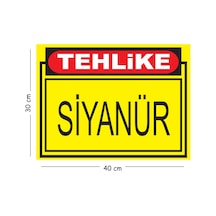Metal Tehlike Siyanür 30x40 Cm A3 Uyarı İş Güvenliği Levhası