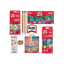 Pritt Boya Seti 12 Li Kuru - Sulu - Pastel - Keçeli Kurşun Kalem