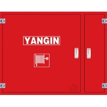 Abc Yangın Dolabı 30 M 1'' Vanalı Tüp Bölmeli Saç Kapak