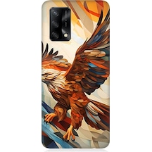 Oppo A74 Uyumlu Silikon Kılıf Uçan Savaşçı Kartal