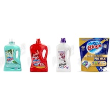 Bingo Yüzey Tem. Fresh 2.5 Lt + Yüzey Temzileyici 2,5 L + Yüzey Tem. Fresh 2.5 Lt + Pro Tablet 60'lı 4'lü Set 2'li Set