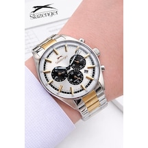 Slazenger 2 Yıl Garantili İç Fonksiyonları Aktif 10 Atm Suya Dayanıklı Erkek Kol Saati Fg.sl2602.230 Gümüş