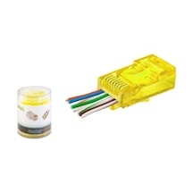 Nodar Nd2400 Cat6 Ez Rj45 Konnektör 100 Adet Plastik Kutu - Sarı