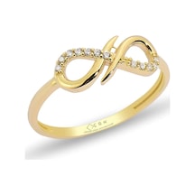 Çgk Kuyumculuk Sonsuzluk Altın Yüzük Yaldız