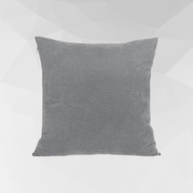 Cortibo Barcelona Kadife Dokulu Kırlent Kılıfı 45x45cm Açık Gri Diğer