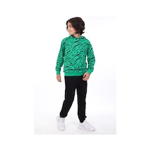 Toontoy Kids Toontoy Erkek Çocuk Baskılı Eşofman Takım Çimen Yeşili
