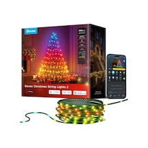 Govee Noel Işıkları, Rgbwıc 20m Dış Mekan Noel Aydınlatması, Noel Ağacı İçin 200 Led'li İç Mekan Peri Işıkları, Şekil Haritalama, 130'dan Fazla Sahne Modu, Aıgc, Alexa İle Uyumlu, Yeşil Kablo Siyah