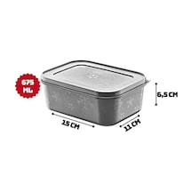 Ayrex No Frost Silikon Yumuşak Kapalı Saklama Kabı Dondurucu Ve Buzluk Saklama Kabı 675ml, Kapaklı No Frost Saklama Diğer