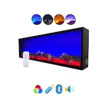 Esha Home Dekoratif Elektrikli Yapay Şömine Bluetooht-kumandalı 80x60 Cm