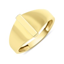 Fiyonk Kuyumculuk 14 Ayar Altın Taşsız I Harfli Yüzük 001