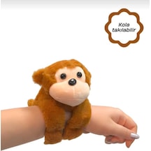 Sevimli Peluş Hayvanlar Kola Bileğe Eşyaya Takılabilen 16cm Hediyelik Sincap,tavşan,koala,maymun,fil Çok Renkli