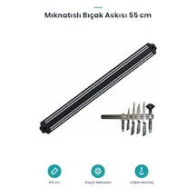 Mıknatıslı Bıçak Askısı 55 Cm Siyah
