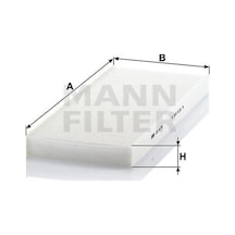 MANN CU4179 Polen Filtresi Ulysse 02- Scudo 96- / Phedra 02- / 807 02- Expert 00- / C8 02- Jumpy 00-