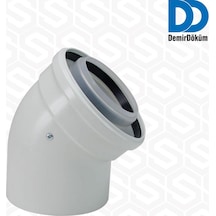 Demirdöküm Uyumlu 60/100 Yoğuşmalı Kombi İçin İlave Dirsek - 45°