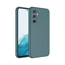 Samsung Galaxy  Uyumlu,  A16 5g Kılıf First Silikon - Koyu Yeşil