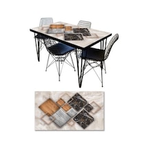 Masa Kaplama Folyosu Mobilya Masa Kaplama Folyoları 3D Geometrik