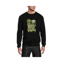 Bring Me The Horizon Baskılı Siyah Erkek Örme Sweatshirt (528931284)