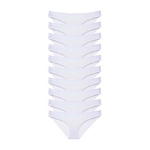 Biçomi 10 Adet Süper Eko Set Likralı Kadın Slip Külot Beyaz Çok Renkli Biçomi 10 Adet Süper Eko Set Likralı Kadın Slip Külot Beyaz Çok Renkli