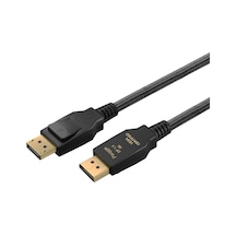 Paugge V1.4 Vesa Displayport Sertifikalı 32.40 Gbps Bandwith Hbr3 8k 60hz, 4k 120hz, 4k 60hz, 2k 165hz, 1080p 240hz Destekli Hdr, Freesync, G-sync Displayport Kablo
