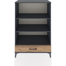 Hyperion Dolap 3 Raflı Tek Çekmeceli 88x44x134 Antrasit-çam Antrasit