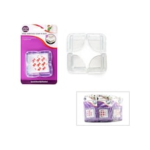 İdeal Baby Ide-05 Köşe Koruyucu 4 Adet Çocuk Emniyet Cam Raf - 24'li Paket Diğer