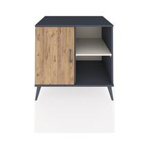 Kronos Şifonyer 2 Raflı Tek Kapaklı 88x59x80 Antrasit-çam/aytaşı Çam/aytaşı