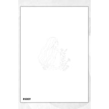 A5 Çiçek Bloknot Çizgisiz Defter - 50 Yaprak - Memopad - Notepad - Not Defteri - Not Kağıdı - 1583 Çok Renkli